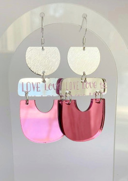 Peiliporina Love- vaaleanpunainen