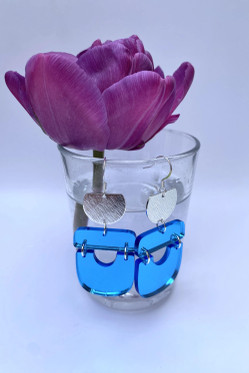 Peiliporina - Sininen