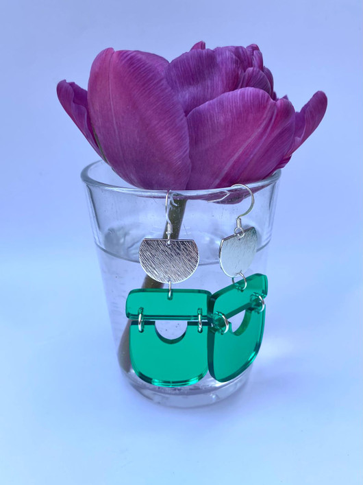 Peiliporina - vaaleanvihreä