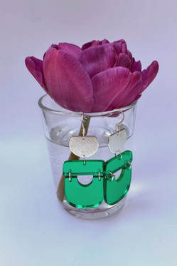 Peiliporina - vaaleanvihreä