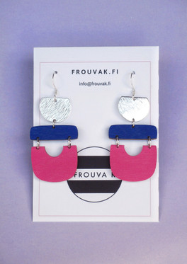 Porina, pinkki-sininen