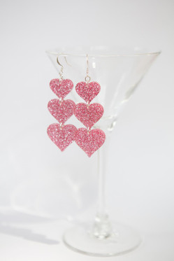 Sydänketju, vaaleanpunainen