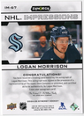 Logan Morrison 2024-25 Upper Deck Synergy -NHL Impressions Green /99 #IM-67