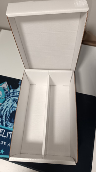 2-row trading card storage box for 1200 cards