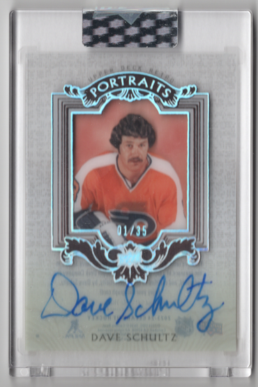 Dave Schultz 2023-24 Upper Deck Clear Cut - 2003-04 UD Classic Portraits Autos Silver /35 #UDP-DS