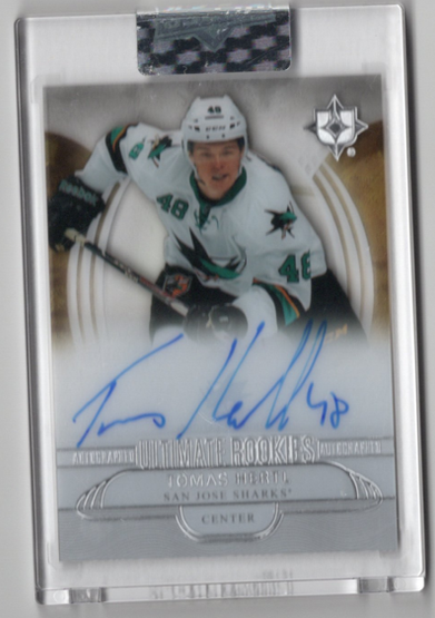 Tomas Hertl 2023-24 Upper Deck Clear Cut - Update 2022-23 Rookie Tribute Autos #RA-TH