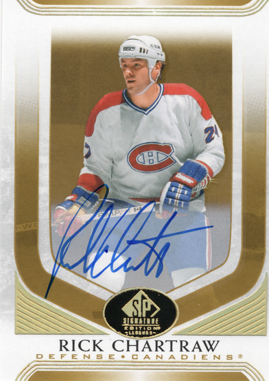 2020-21 SP Signature Edition Legends - Gold Spectrum Foil Autographs #181 Rick Chartraw AU