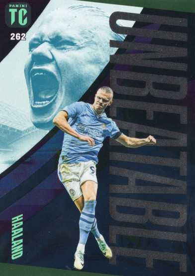  2024 Panini Top Class Unbeatable Green Light #262 Erling Haaland UNB