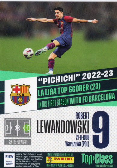 2024 Panini Top Class #263 Robert Lewandowski UNB