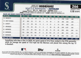 2025 Topps Series 1 Spring Training #266 Julio Rodriguez