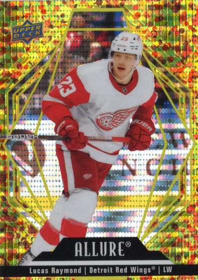 2022-23 Upper Deck Allure Gold Glitter Bomb #43 Lucas Raymond SN199