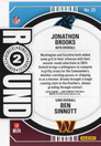2024 Panini Contenders Round Numbers #25 Jonathon Brooks / Ben Sinnott RC