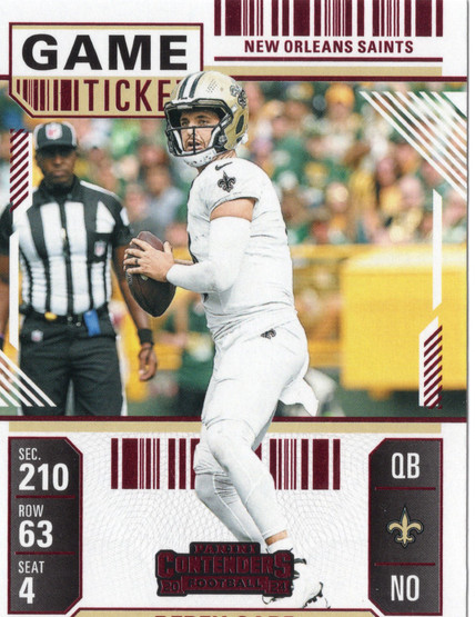 2024 Panini Contenders Game Ticket Red #72 Derek Carr