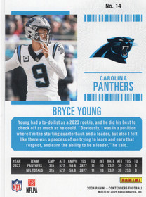 2024 Panini Contenders Game Ticket Red #14 Bryce Young