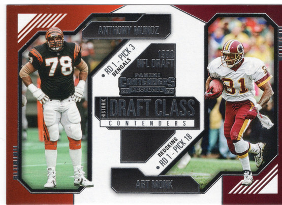 2024 Panini Contenders Historic Draft Class Contenders #4 Anthony Munoz / Art Monk