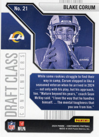 2024 Panini Contenders Draft Class Contenders #21 Blake Corum