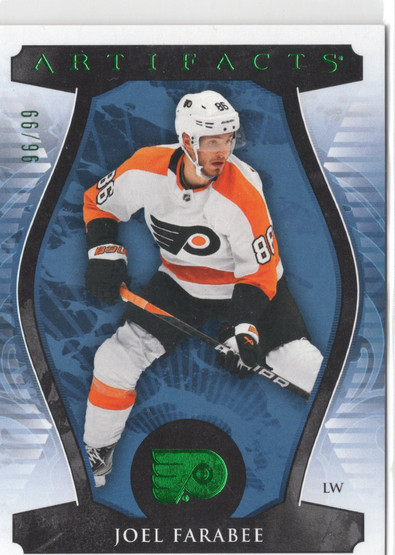 2023-24 Upper Deck Artifacts Emerald #60 Joel Farabee SN99