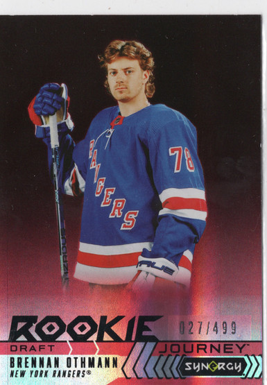 2024-25 Upper Deck Synergy Rookie Journey Draft Red #RJ2 Brennan Othmann RC, SN499