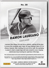2021 Panini Chronicles America's Pastime Swatches #20 Ramon Laureano MEM
