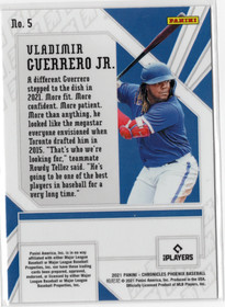 2021 Panini Chronicles Phoenix Building Blocks #5 Vladimir Guerrero Jr.