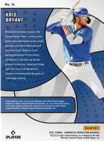 2021 Panini Chronicles Revolution #16 Kris Bryant
