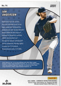 2021 Panini Chronicles Revolution Groove #94 Ian Anderson RC