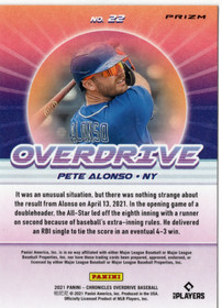 2021 Panini Chronicles Overdrive Building Blocks #22 Pete Alonso