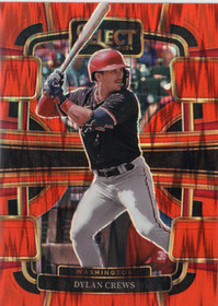 2024 Panini Select Orange Flash Prizms #77 Dylan Crews