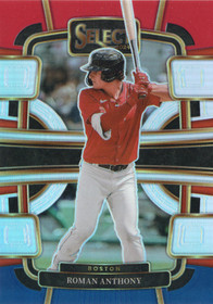2024 Panini Select Red and Blue Prizms #56 Roman Anthony RC