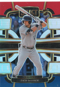 2024 Panini Select Red and Blue Prizms #98 Zach DeLoach RC