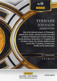 2024 Panini Select Silver Prizms #69 Termarr Johnson RC