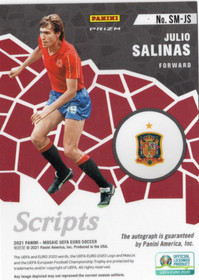 2021 Panini Mosaic UEFA Euro 2020 Scripts Circles #SMJS Julio Salinas AU