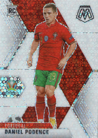 2021 Panini Mosaic UEFA Euro 2020 White Circles #157 Daniel Podence RC, SN25