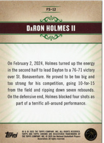 2024-25 Topps Chrome Fresh Start #FS12 DaRon Holmes II
