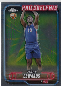 2024-25 Topps Chrome #161 Justin Edwards RC