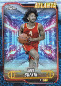 2024-25 Topps Chrome Blue Basketball Refractor #29 Kobe Bufkin