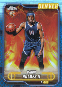 2024-25 Topps Chrome Blue Basketball Refractor #195 DaRon Holmes II RC