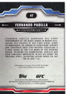 2025 Topps Chrome UFC Sepia Refractor #47 Fernando Padilla