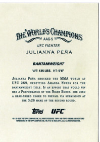 2025 Topps Chrome UFC Allen & Ginter #AAG5 Julianna Pena