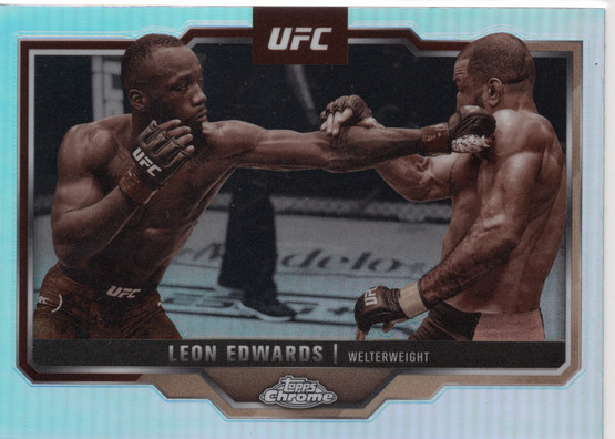 2025 Topps Chrome UFC Sepia Refractor #139 Leon Edwards