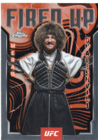 2025 Topps Chrome UFC Fired Up #FUP12 Merab Dvalishvili