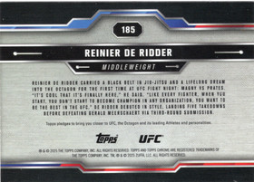 2025 Topps Chrome UFC Geometric #185 Reinier De Ridder RC
