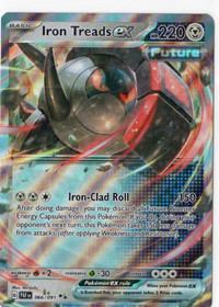Pokemon Iron Treads ex 066/091 Paldean Fates Double Rare