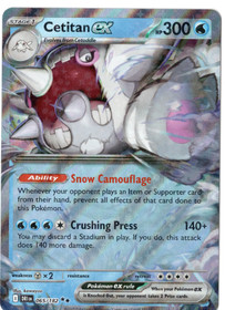 Pokemon Cetitan ex 065/182 Destined Rivals Double Rare