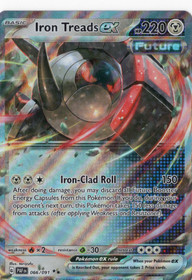Pokemon Iron Treads ex 066/091 Paldean Fates Double Rare