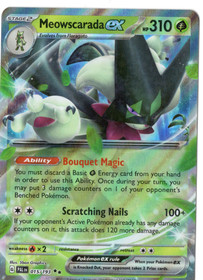 Pokemon Meowscarada ex 015/193 Paldea Evolved Double Rare