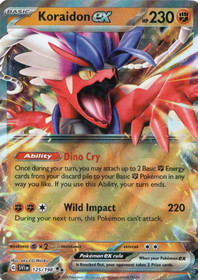 Pokemon Koraidon ex 125/198 Scarlet & Violet Double Rare