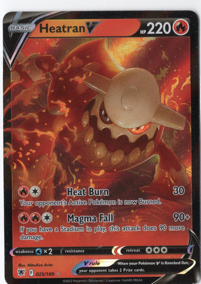 Pokemon Heatran V 025/189 Astral Radiance Ultra Rare