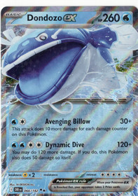 Pokemon Dondozo ex 066/182 Destined Rivals Double Rare