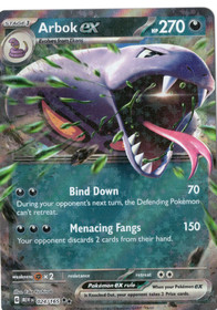 Pokemon Arbok ex 024/165 Scarlet & Violet 151 Double Rare